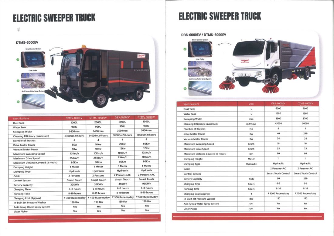 Road & Electric Sweeper Trucks